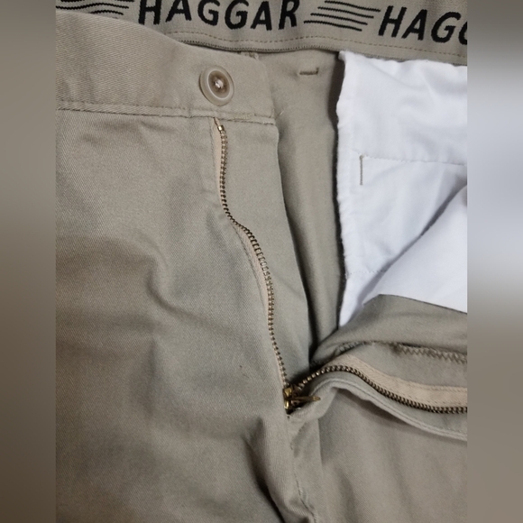 Haggar Men's Action Khaki Pants - Picture 5 of 11